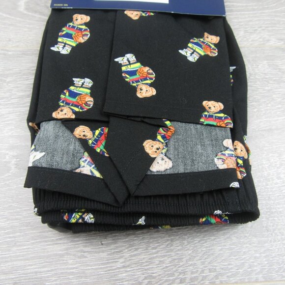 Polo Ralph Lauren Basketball Bear Boxer Briefs Men's Size Large Black NEW FL404S - Picture 8 of 9